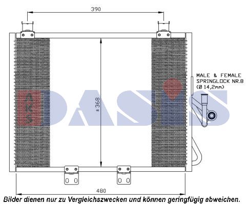 AKS DASIS Lauhdutin, ilmastointilaite 522053N